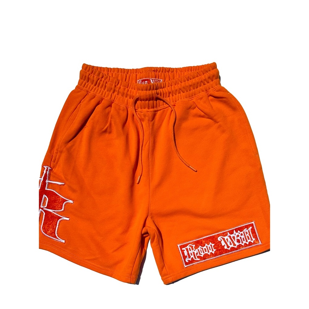 Men's Orange Athletic Shorts